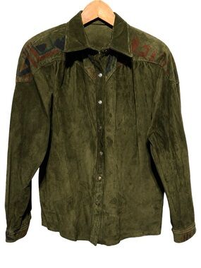 Vintage GORDON BATTAH Rich Suede Western Jacket Southwestern Boho Artsy